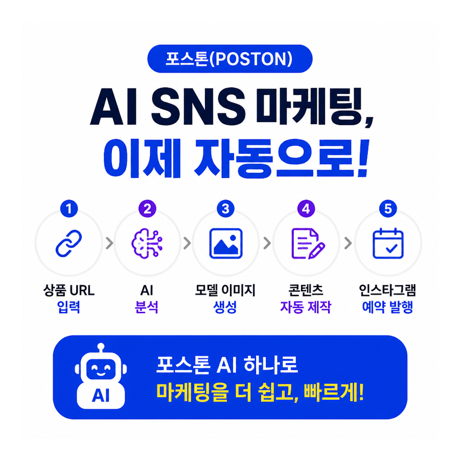 상품 URL 하나로 완성하는 포스톤(POSTON) 인스타그램 자동 포스팅 전략