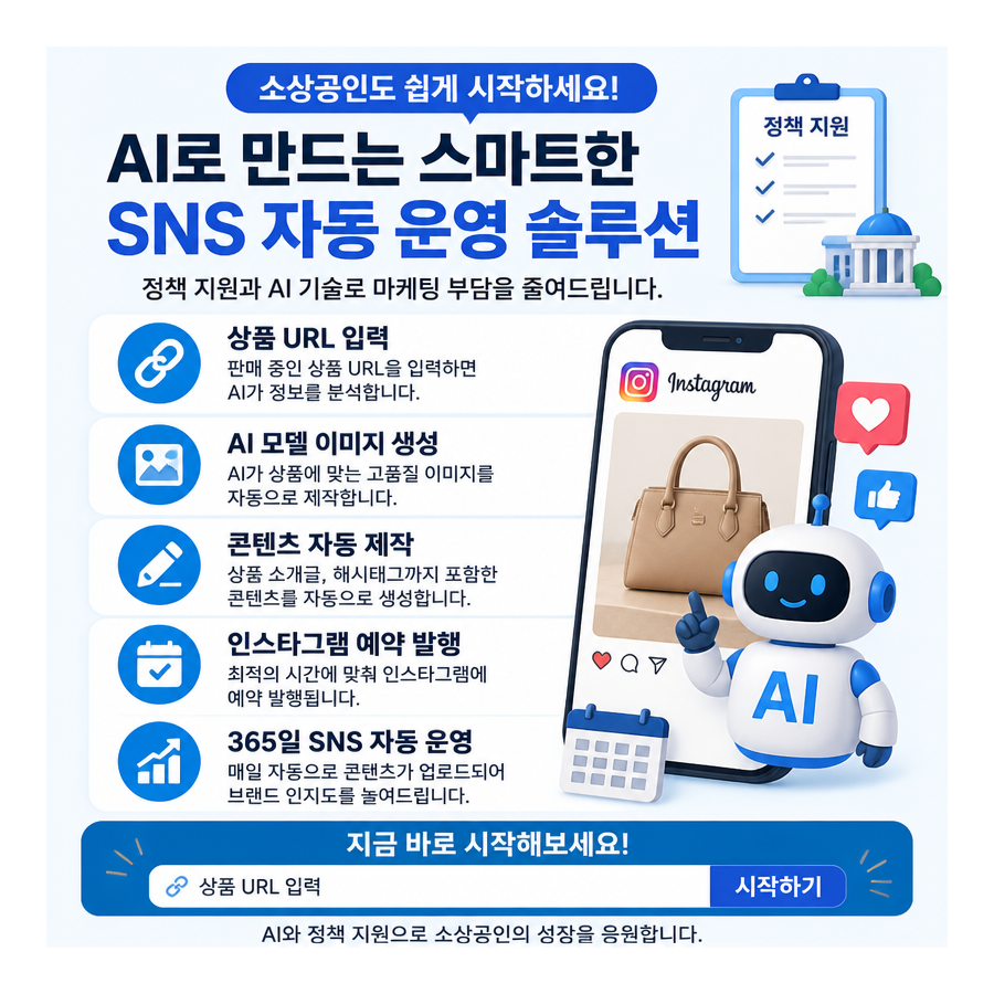 상품 URL 하나로 완성하는 인스타그램 자동 포스팅, 포스톤(POSTON)으로 본 AI 마케팅 자동화 흐름