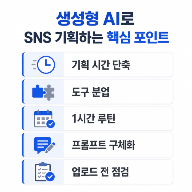 생성형 AI로 SNS 콘텐츠 기획, 인스타그램 릴스·카드뉴스 한 달 치 아이디어 1시간 만에 뽑는 법