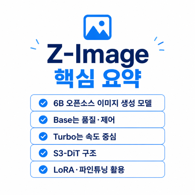 Z-Image란? 알리바바 Tongyi Lab의 6B 오픈소스 이미지 생성 모델 정리