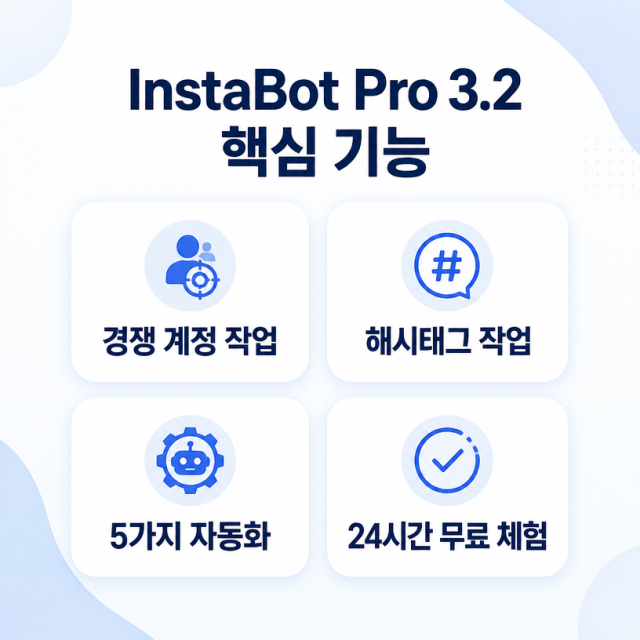 인스타그램 자동화 프로그램 InstaBot Pro 3.2, 무엇을 해주나