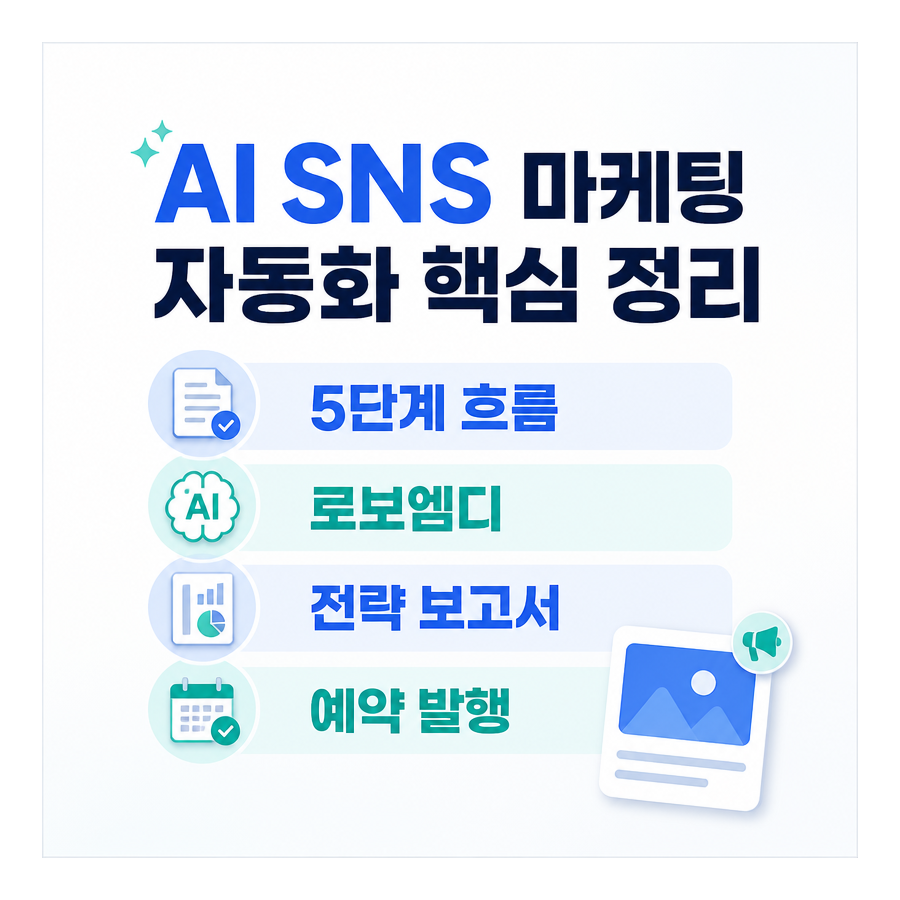 AI로 SNS 마케팅 자동화, 어디까지 가능할까? 로보엠디가 제시한 콘텐츠 기획·제작·발행 흐름