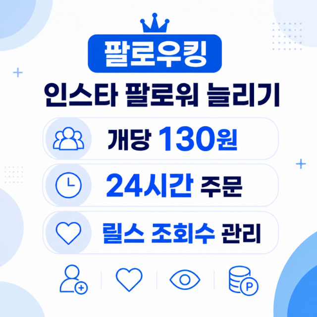 인스타 팔로워 늘리기와 인스타좋아요 관리, 팔로우킹 이용 후기 정리