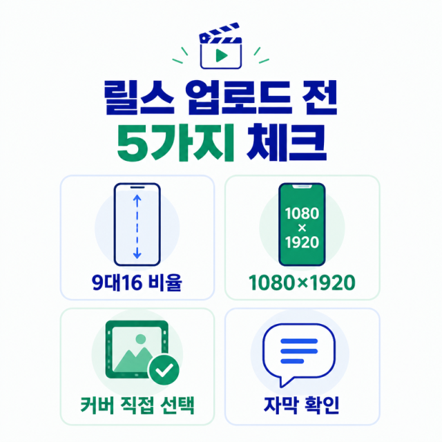 인스타그램 릴스 처음 올릴 때 꼭 확인할 기본 설정