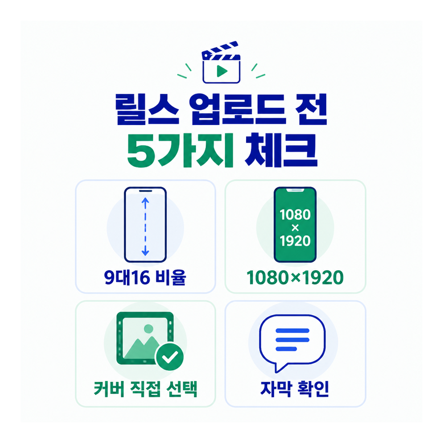 인스타그램 릴스 처음 올릴 때 꼭 확인할 기본 설정