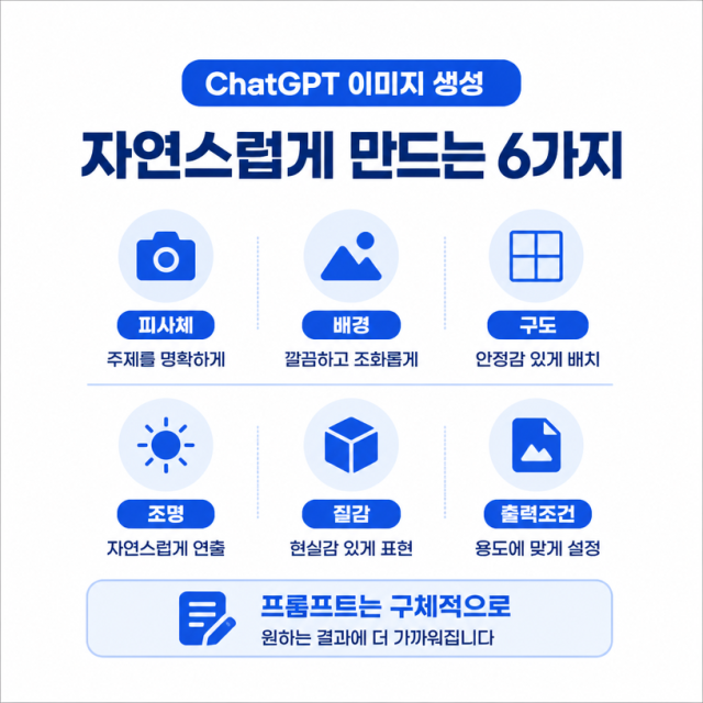 ChatGPT 이미지 생성 방법, AI 사진을 자연스럽게 만드는 프롬프트 정리
