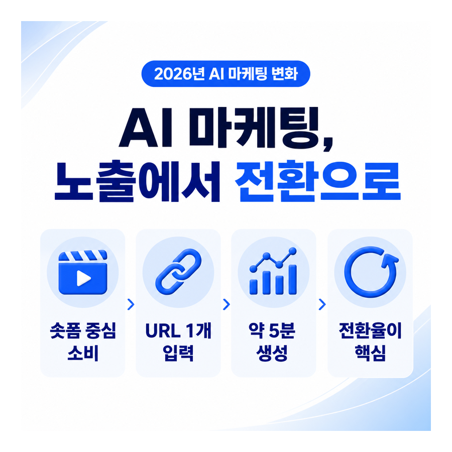 2026년 AI 마케팅, 노출에서 전환으로 이동한 이유