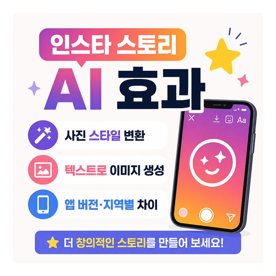 인스타그램 스토리 AI 효과, 왜 내 계정엔 안 보일까? 사용법과 확인 포인트 정리