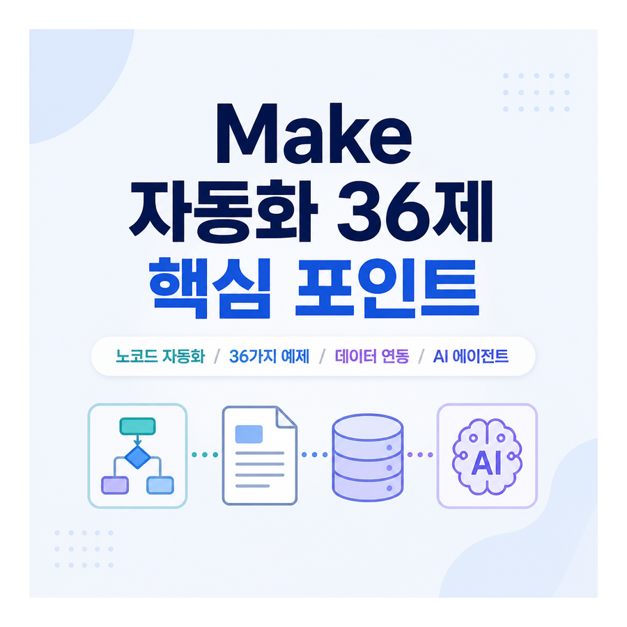 Make 자동화 36제 리뷰: 반복 업무를 실습으로 익히는 업무 자동화 가이드