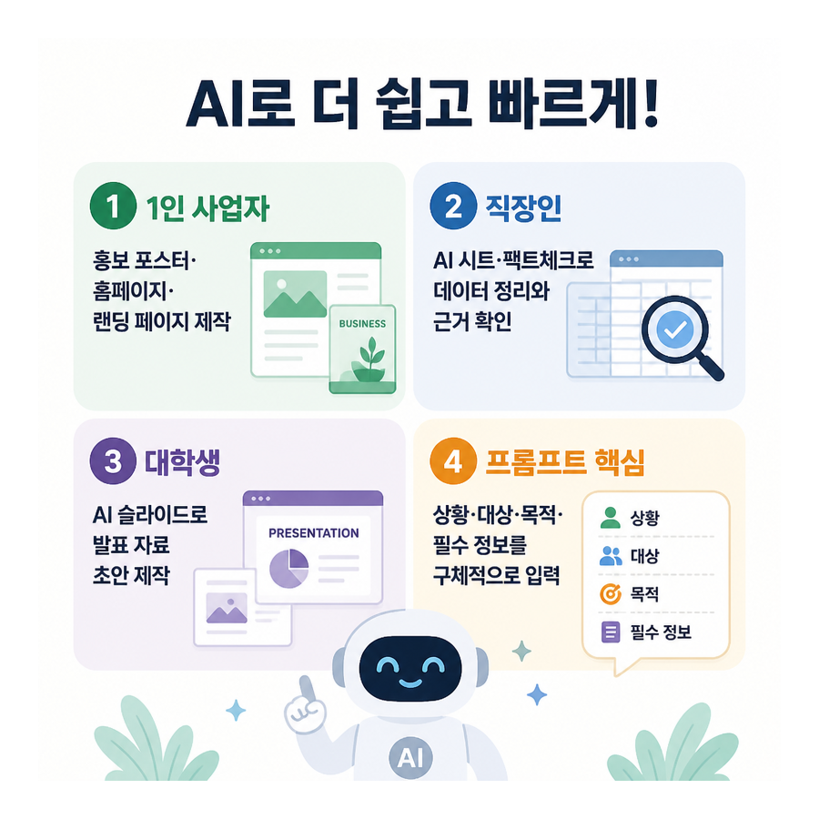 젠스파크 활용법 총정리: 1인 사업자·직장인·대학생을 위한 AI 작업 가이드