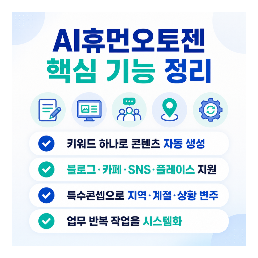 AI휴먼오토젠, 콘텐츠·업무 자동화로 마케팅 제작 흐름 정리
